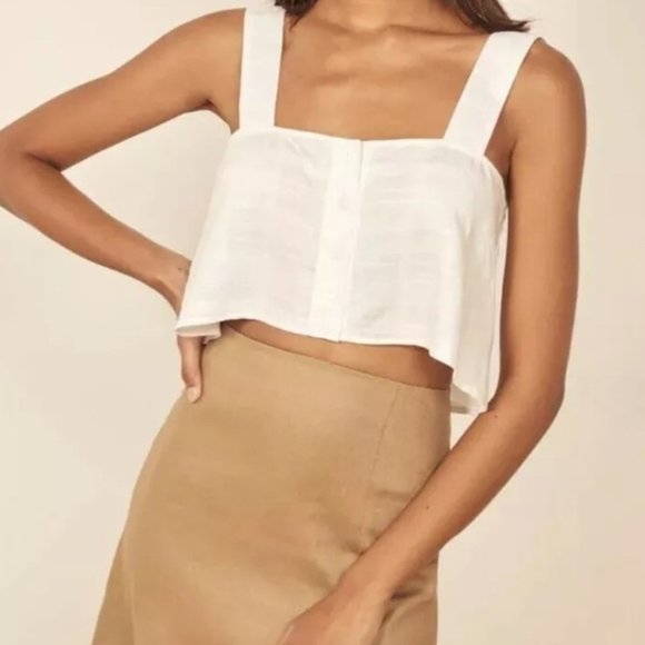 Reformation Marta Top XS White - Picture 2 of 6